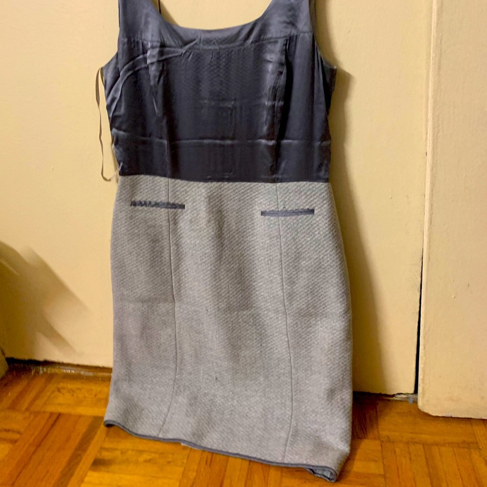 Gray woolen with silk top. Great for parties